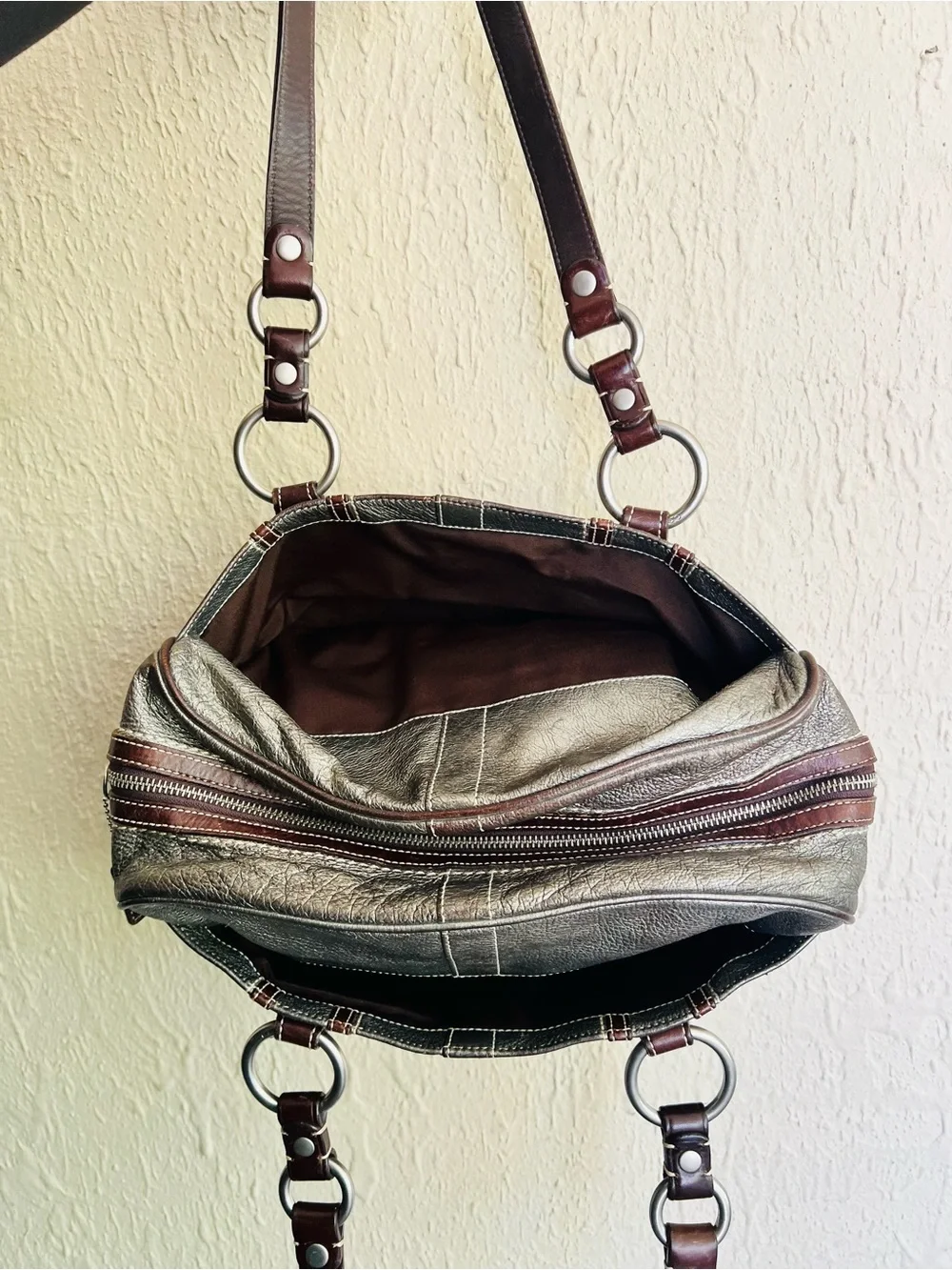 Coach Soho Shoulder Bag in Metallic Silver - Picture 7 of 13
